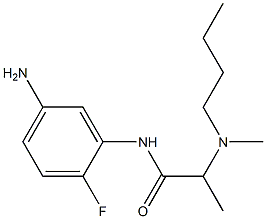 N-(5-amino-2-fluorophenyl)-2-[butyl(methyl)amino]propanamide 구조식 이미지