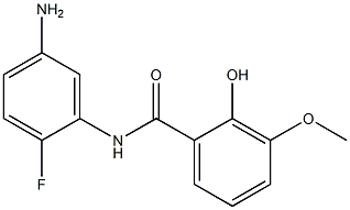 N-(5-amino-2-fluorophenyl)-2-hydroxy-3-methoxybenzamide 구조식 이미지