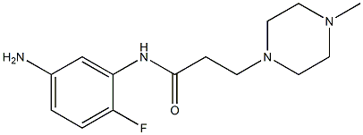 N-(5-amino-2-fluorophenyl)-3-(4-methylpiperazin-1-yl)propanamide Structure