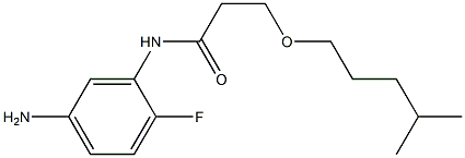 N-(5-amino-2-fluorophenyl)-3-[(4-methylpentyl)oxy]propanamide Structure