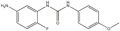 N-(5-amino-2-fluorophenyl)-N'-(4-methoxyphenyl)urea 구조식 이미지