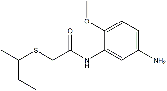 N-(5-amino-2-methoxyphenyl)-2-(butan-2-ylsulfanyl)acetamide 구조식 이미지