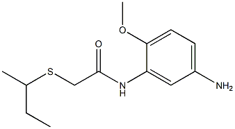 N-(5-amino-2-methoxyphenyl)-2-(butan-2-ylsulfanyl)acetamide Structure