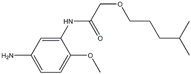 N-(5-amino-2-methoxyphenyl)-2-[(4-methylpentyl)oxy]acetamide 구조식 이미지