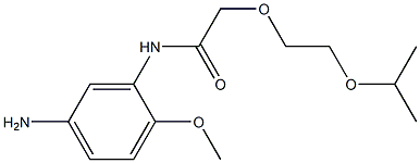 N-(5-amino-2-methoxyphenyl)-2-[2-(propan-2-yloxy)ethoxy]acetamide 구조식 이미지