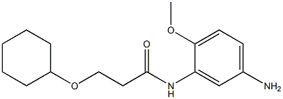 N-(5-amino-2-methoxyphenyl)-3-(cyclohexyloxy)propanamide Structure