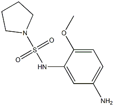 N-(5-amino-2-methoxyphenyl)pyrrolidine-1-sulfonamide 구조식 이미지