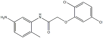 N-(5-amino-2-methylphenyl)-2-(2,5-dichlorophenoxy)acetamide 구조식 이미지