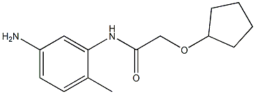 N-(5-amino-2-methylphenyl)-2-(cyclopentyloxy)acetamide 구조식 이미지