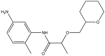 N-(5-amino-2-methylphenyl)-2-(oxan-2-ylmethoxy)propanamide 구조식 이미지