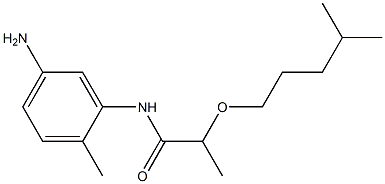 N-(5-amino-2-methylphenyl)-2-[(4-methylpentyl)oxy]propanamide Structure