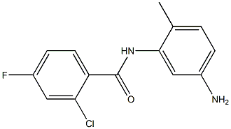 N-(5-amino-2-methylphenyl)-2-chloro-4-fluorobenzamide Structure