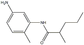 N-(5-amino-2-methylphenyl)-2-methylpentanamide 구조식 이미지