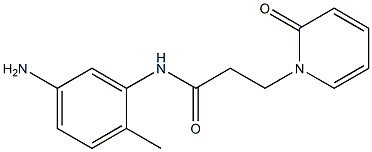 N-(5-amino-2-methylphenyl)-3-(2-oxopyridin-1(2H)-yl)propanamide 구조식 이미지