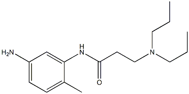 N-(5-amino-2-methylphenyl)-3-(dipropylamino)propanamide 구조식 이미지