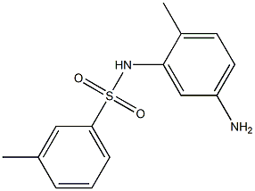 N-(5-amino-2-methylphenyl)-3-methylbenzenesulfonamide 구조식 이미지