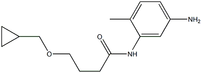 N-(5-amino-2-methylphenyl)-4-(cyclopropylmethoxy)butanamide 구조식 이미지