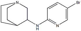 N-(5-bromopyridin-2-yl)-1-azabicyclo[2.2.2]octan-3-amine 구조식 이미지
