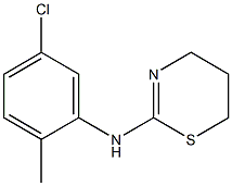 N-(5-chloro-2-methylphenyl)-5,6-dihydro-4H-1,3-thiazin-2-amine Structure