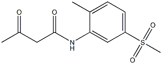 N-(5-methanesulfonyl-2-methylphenyl)-3-oxobutanamide 구조식 이미지