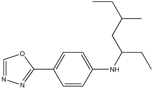 N-(5-methylheptan-3-yl)-4-(1,3,4-oxadiazol-2-yl)aniline Structure