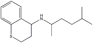 N-(5-methylhexan-2-yl)-3,4-dihydro-2H-1-benzothiopyran-4-amine 구조식 이미지
