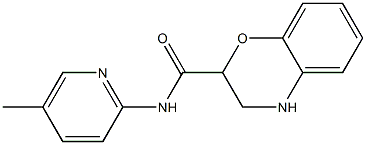 N-(5-methylpyridin-2-yl)-3,4-dihydro-2H-1,4-benzoxazine-2-carboxamide Structure