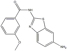 N-(6-amino-1,3-benzothiazol-2-yl)-3-methoxybenzamide 구조식 이미지