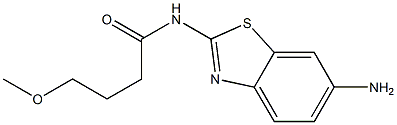 N-(6-amino-1,3-benzothiazol-2-yl)-4-methoxybutanamide 구조식 이미지