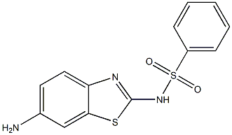 N-(6-amino-1,3-benzothiazol-2-yl)benzenesulfonamide Structure