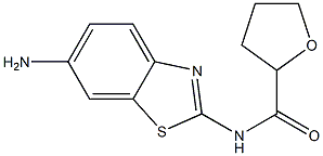 N-(6-amino-1,3-benzothiazol-2-yl)tetrahydrofuran-2-carboxamide 구조식 이미지