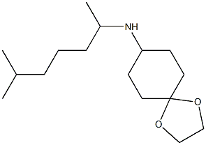 N-(6-methylheptan-2-yl)-1,4-dioxaspiro[4.5]decan-8-amine Structure