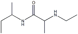 N-(butan-2-yl)-2-(ethylamino)propanamide 구조식 이미지