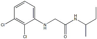 N-(butan-2-yl)-2-[(2,3-dichlorophenyl)amino]acetamide 구조식 이미지