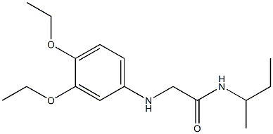 N-(butan-2-yl)-2-[(3,4-diethoxyphenyl)amino]acetamide 구조식 이미지