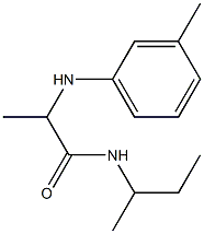 N-(butan-2-yl)-2-[(3-methylphenyl)amino]propanamide Structure