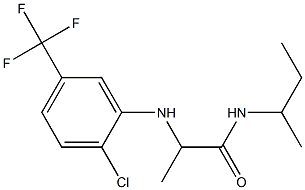 N-(butan-2-yl)-2-{[2-chloro-5-(trifluoromethyl)phenyl]amino}propanamide 구조식 이미지