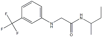 N-(butan-2-yl)-2-{[3-(trifluoromethyl)phenyl]amino}acetamide 구조식 이미지