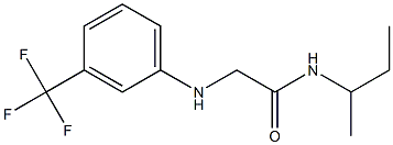 N-(butan-2-yl)-2-{[3-(trifluoromethyl)phenyl]amino}acetamide Structure