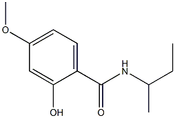 N-(butan-2-yl)-2-hydroxy-4-methoxybenzamide 구조식 이미지