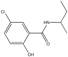 N-(butan-2-yl)-5-chloro-2-hydroxybenzamide 구조식 이미지