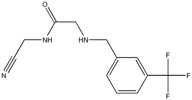 N-(cyanomethyl)-2-({[3-(trifluoromethyl)phenyl]methyl}amino)acetamide Structure