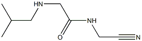 N-(cyanomethyl)-2-[(2-methylpropyl)amino]acetamide 구조식 이미지