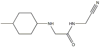 N-(cyanomethyl)-2-[(4-methylcyclohexyl)amino]acetamide Structure