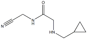 N-(cyanomethyl)-2-[(cyclopropylmethyl)amino]acetamide 구조식 이미지