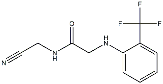 N-(cyanomethyl)-2-{[2-(trifluoromethyl)phenyl]amino}acetamide Structure