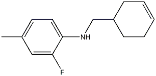 N-(cyclohex-3-en-1-ylmethyl)-2-fluoro-4-methylaniline Structure