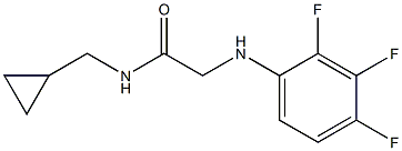 N-(cyclopropylmethyl)-2-[(2,3,4-trifluorophenyl)amino]acetamide Structure