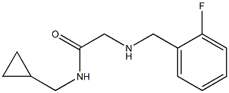 N-(cyclopropylmethyl)-2-{[(2-fluorophenyl)methyl]amino}acetamide Structure