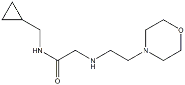 N-(cyclopropylmethyl)-2-{[2-(morpholin-4-yl)ethyl]amino}acetamide Structure